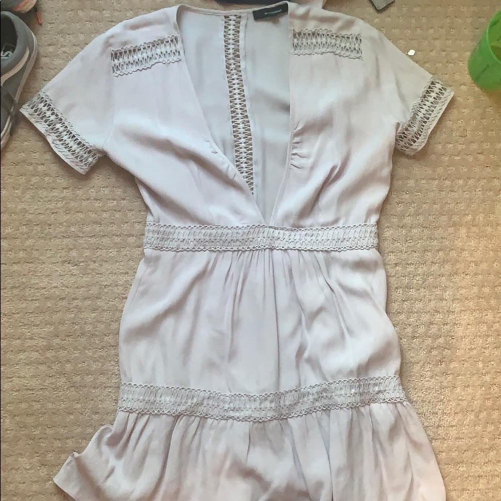 Olivaceous Cream Midi Dress